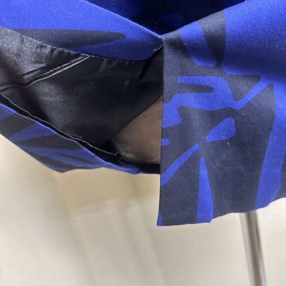 EXPRESS Design Studio Halter Strapless Blue Black Mini Dress Size 4 EUC - Picture 7 of 9